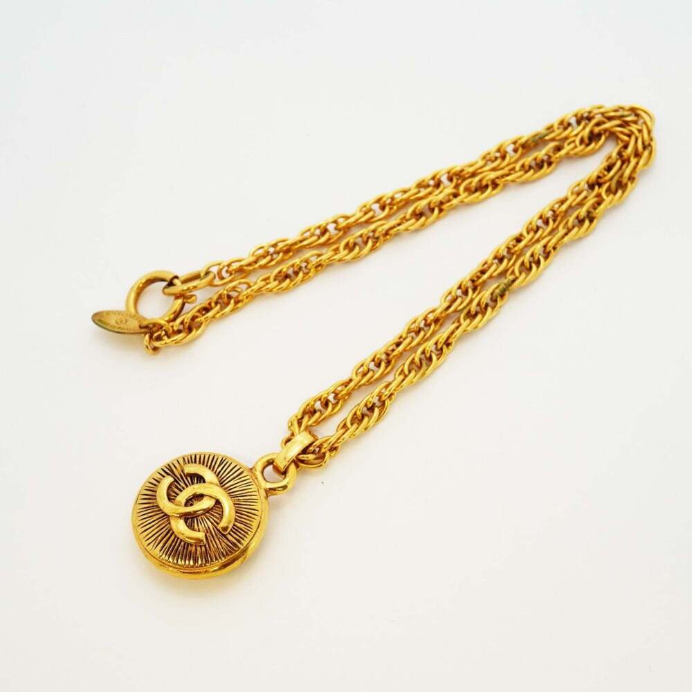 CHANEL Gold Logo Necklace - Picture 3 of 7